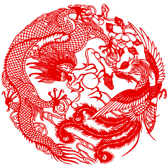 рисунок дракона, дракон с жемчужиной, китайский дракон, даофаншу